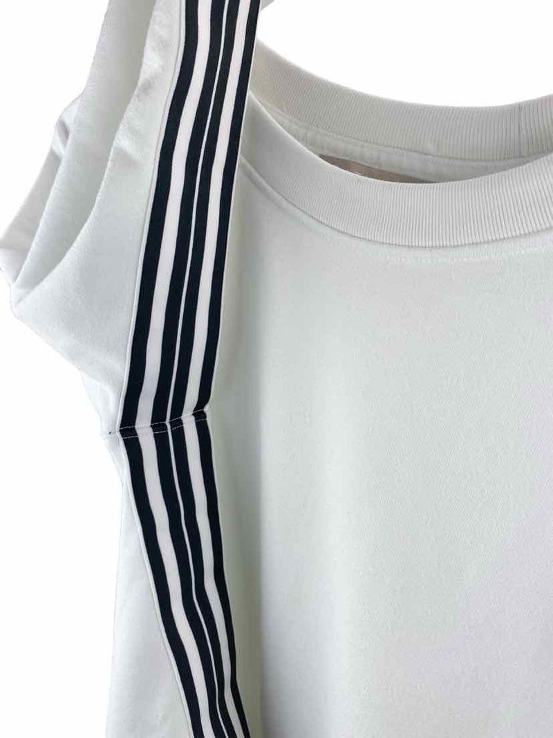 Athleta Women's Stripe-Trim Sweatshirt White/Black Size S