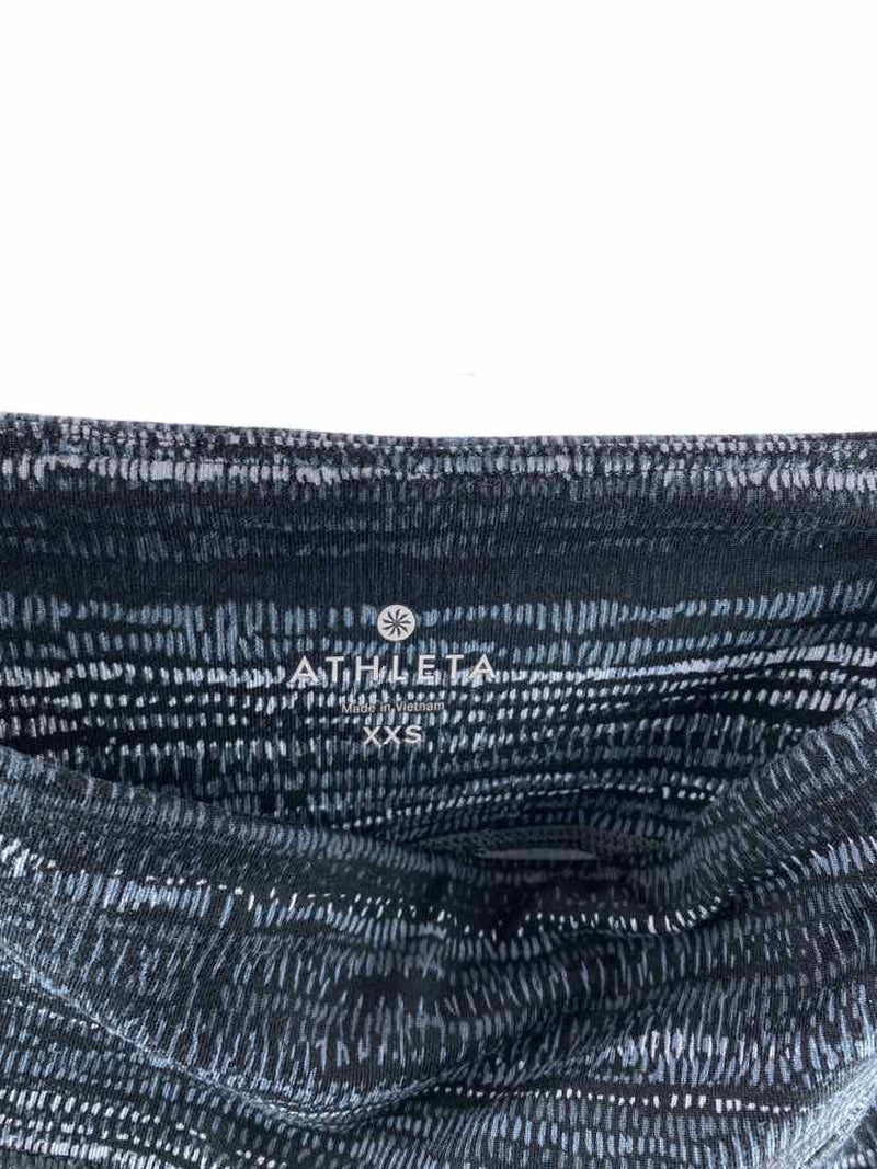 Athleta Women's Dash-Print 7/8 Leggings Black/Grey Size XXS