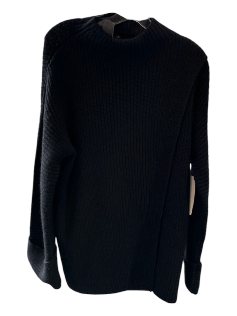 Athleta Size S Black Wool Blend Knit Long Sleeve Dress