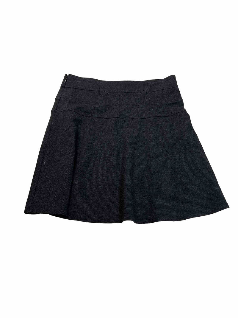 Athleta Women's Charcoal Gray Ponte Twill Stretch Skirt - 8
