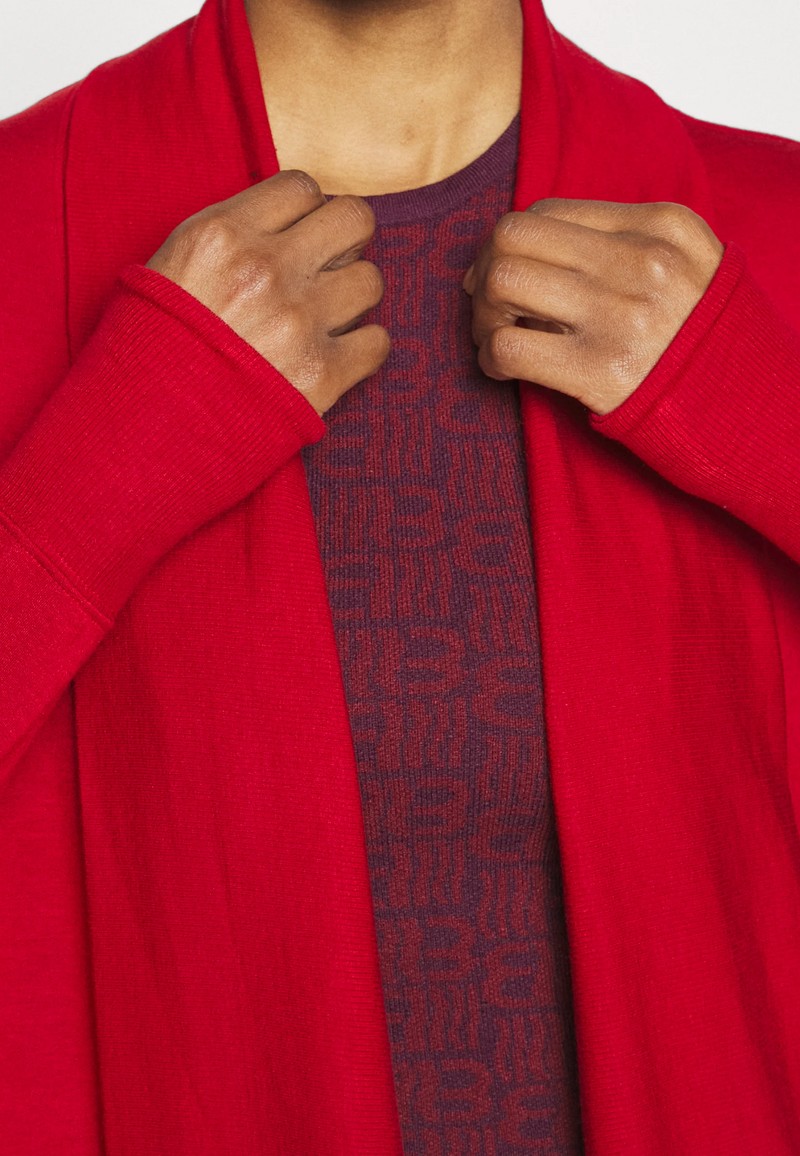 Athleta Candy Red Nirvana Pranayama Restore Wrap Cardigan
