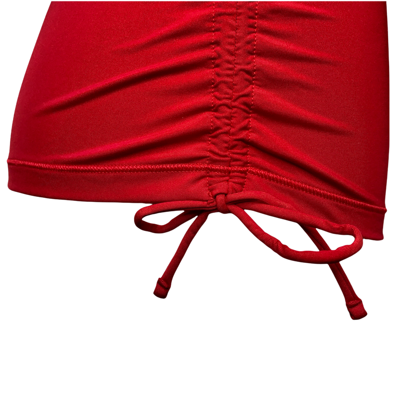 Athleta Red Side Scrunch Swim Tank - Size Small