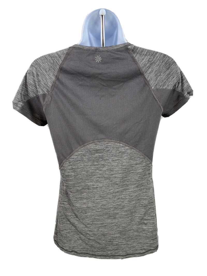 Athleta Women's Gray Forerunner Short Sleeve Athletic T-Shirt - XS