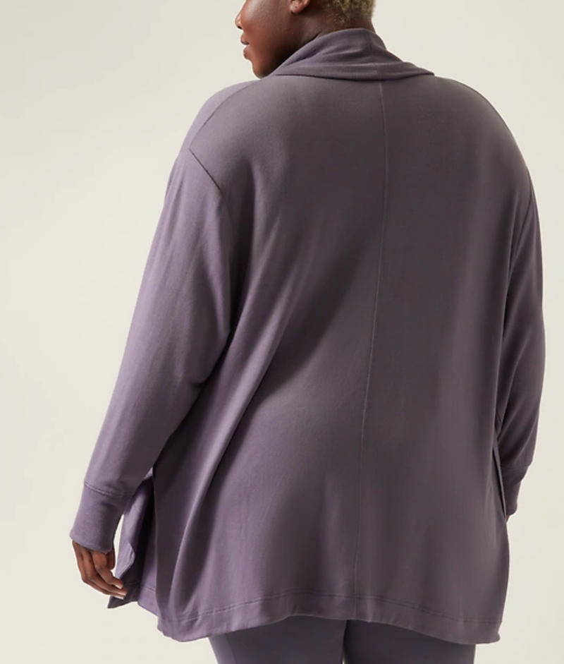 Athleta Dusk Violet Nirvana Pranayama Restore Wrap Cardigan