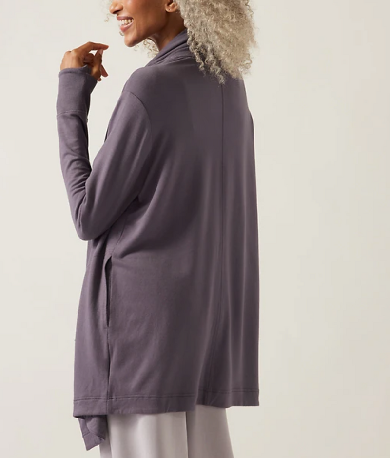 Athleta Dusk Violet Nirvana Pranayama Restore Wrap Cardigan