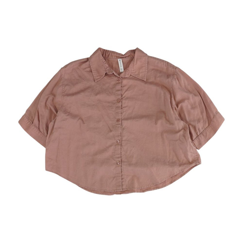 Mauve Solid Button Down