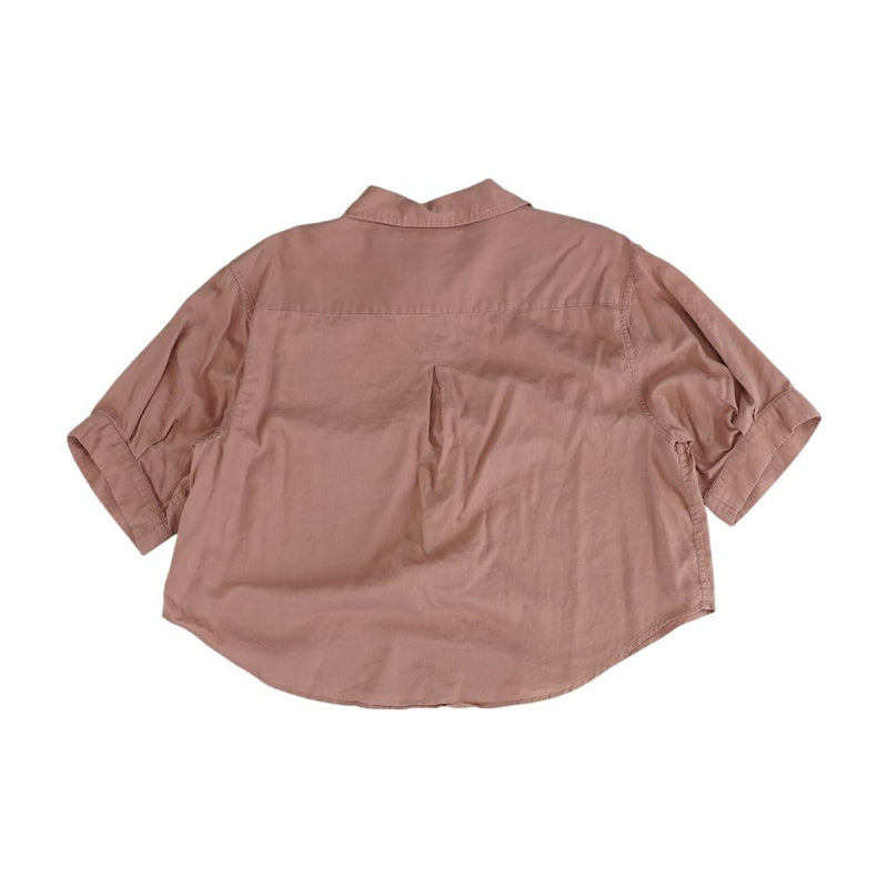 Mauve Solid Button Down