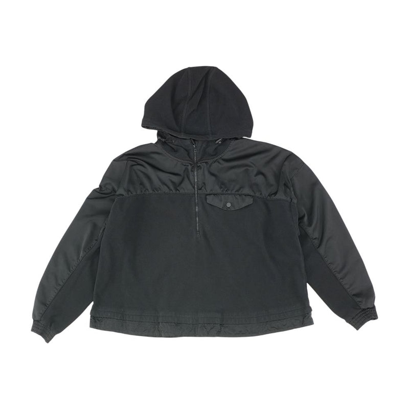 Black Solid 1/4 Zip Pullover