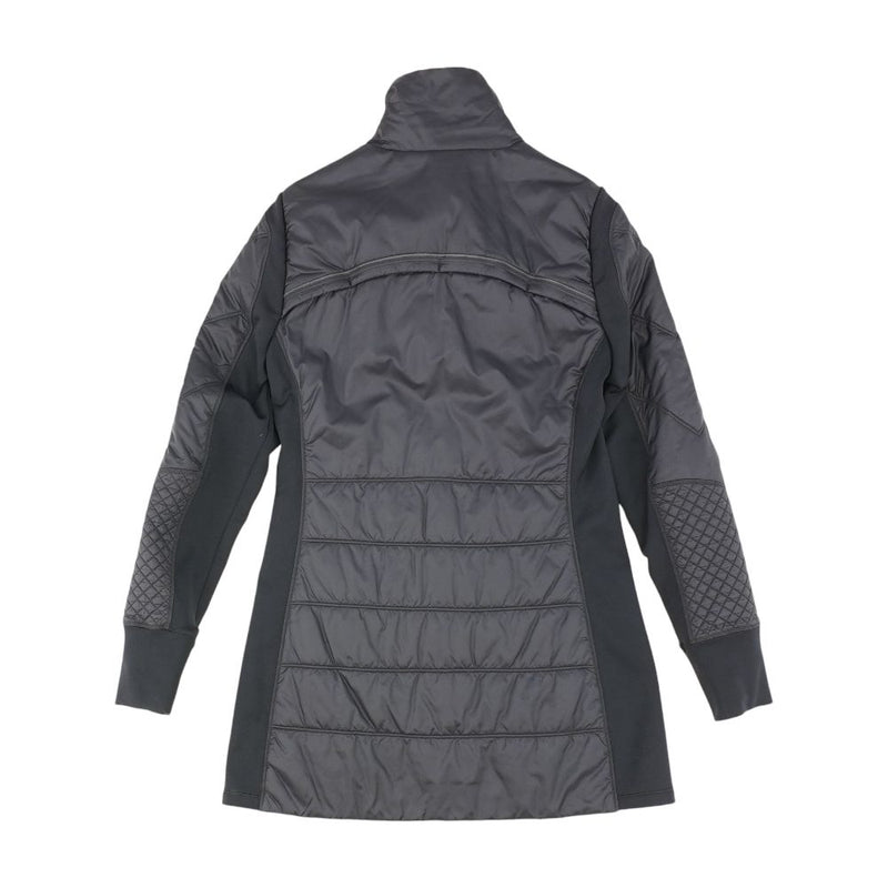 Black Solid Puffer Jacket