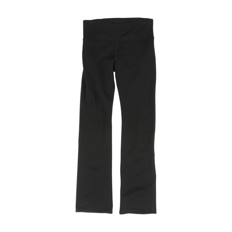 Black Solid Active Pants