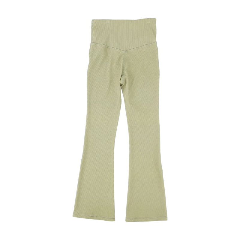 Green Solid Leggings