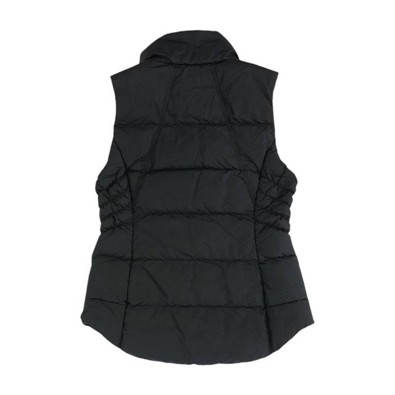 Black Solid Puffer Vest
