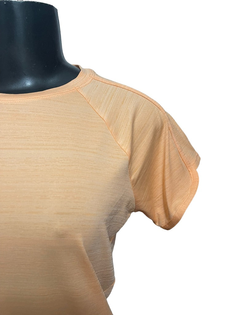 XL (14) Athleta Girl Sunburst UPF Tee Orange Short Sleeve Tshirt Activewear
