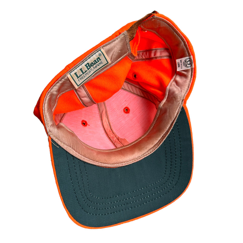 80s LL Bean blaze orange hat