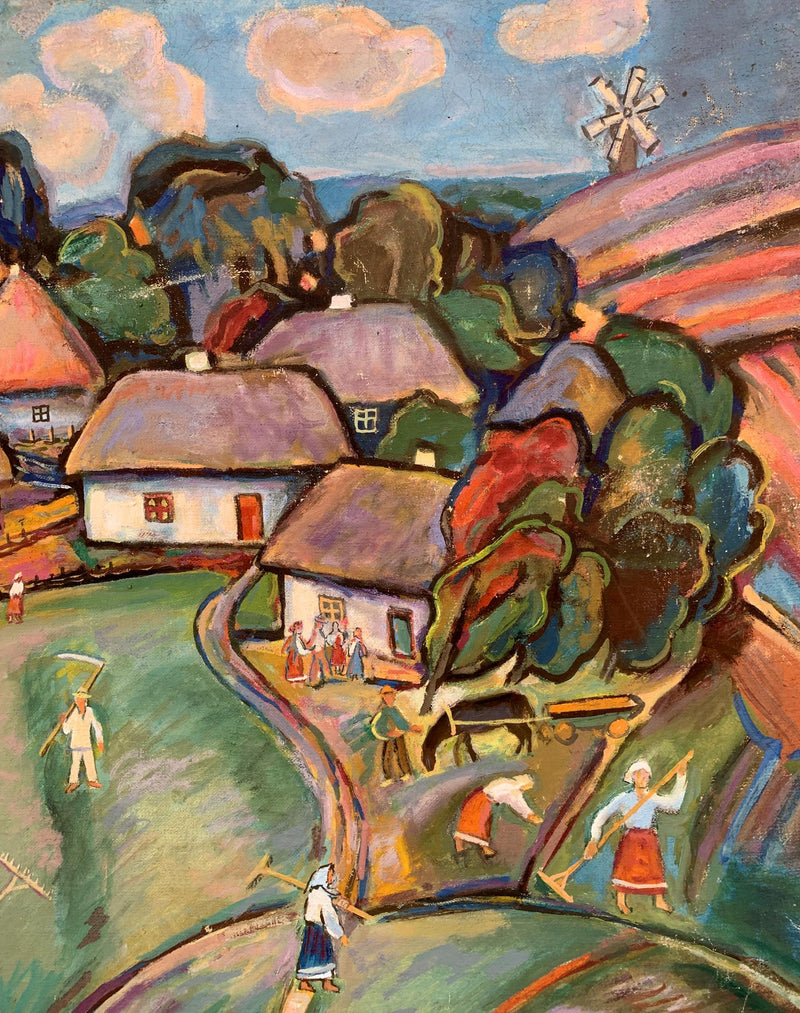 Oil painting Country flavor Unknown artist