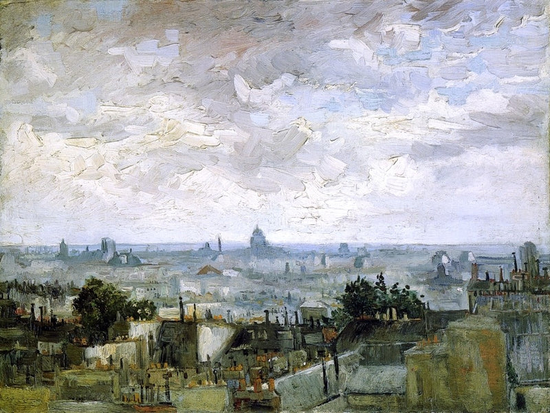 The Roofs of Paris by Vincent Van Gogh - Hand Painted Oil Painting