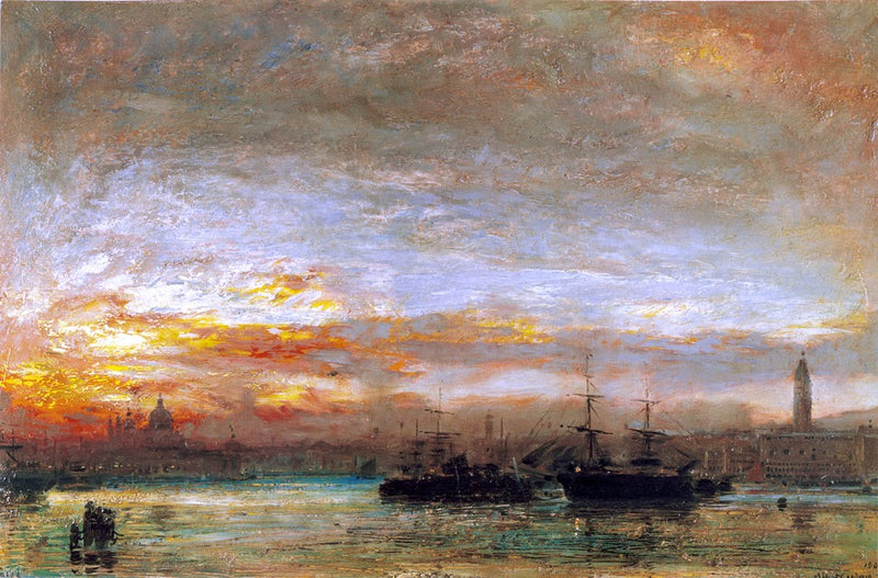 Venice by Albert Goodwin - Hand Painted Oil Painting