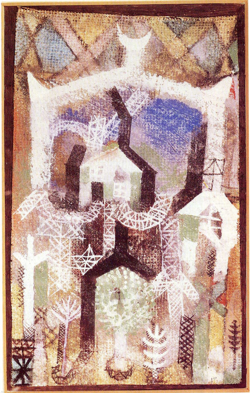 Summer Houses by Paul Klee - Hand Painted Oil Painting