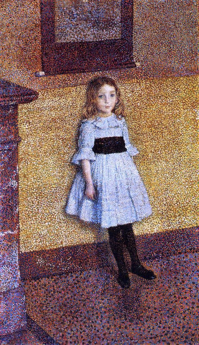 Little Denise by Theo Van Rysselberghe - Hand Painted Oil Painting