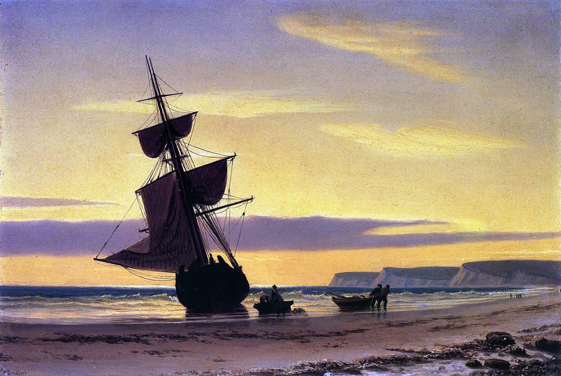 Coastal Scene by William Bradford - Hand Painted Oil Painting