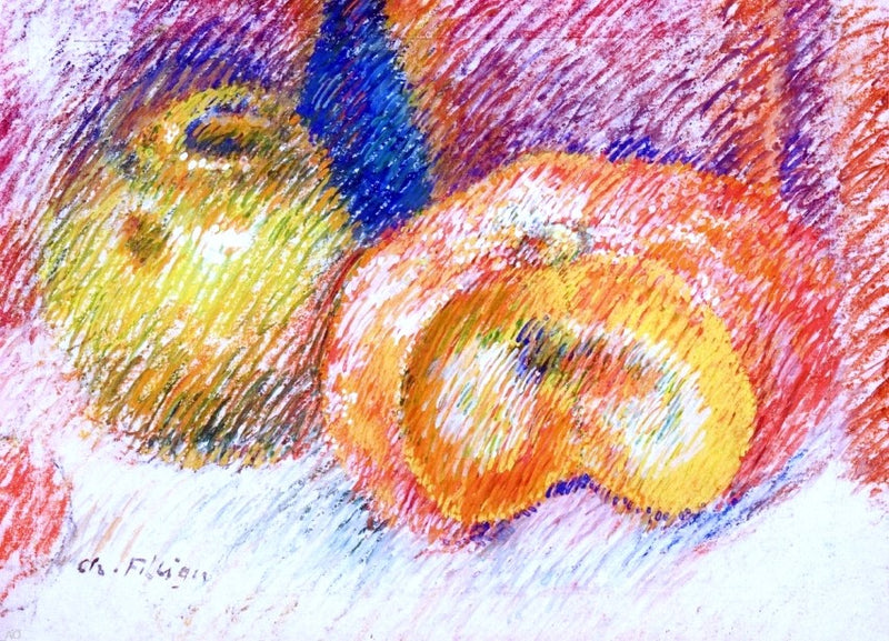 Still Life with Pot and Pumpkin by Charles Filiger - Hand Painted Oil Painting