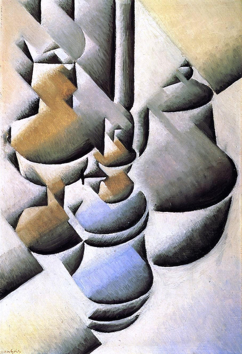 Still Life with Oil Lamp by Juan Gris - Hand Painted Oil Painting