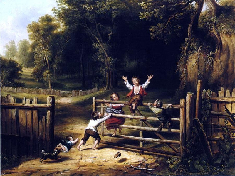 Happy as a King by Thomas Worthington Whittredge - Hand Painted Oil Painting