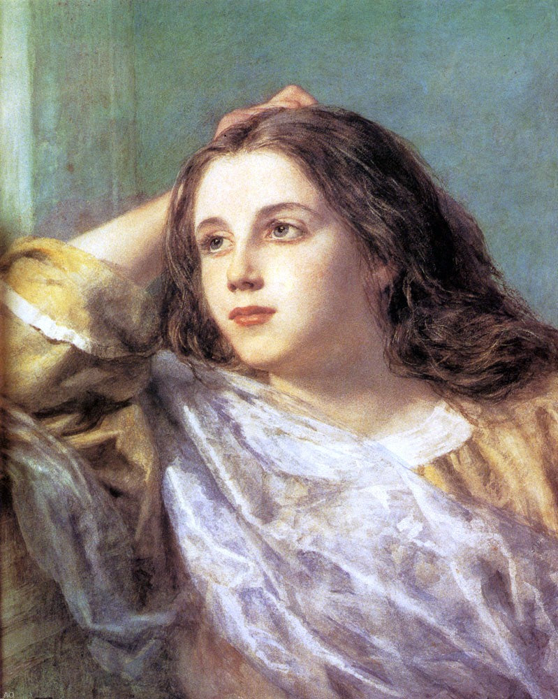 Meditation by William Thomas Dobson - Hand Painted Oil Painting