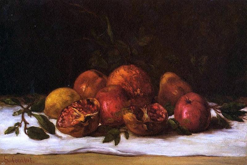 Still Life by Gustave Courbet - Hand Painted Oil Painting