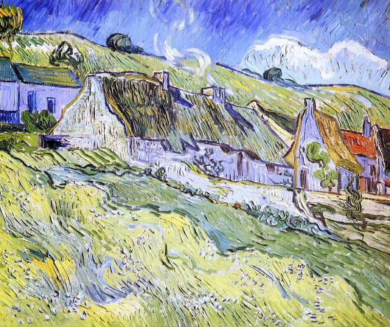 A Group of Cottages by Vincent Van Gogh - Hand Painted Oil Painting