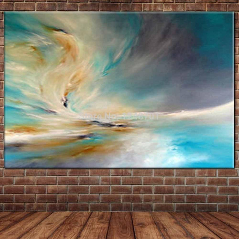 Large Hand Painted Abstract Oil Painting on Canvas Wall Picture (5 !) (hand painted)