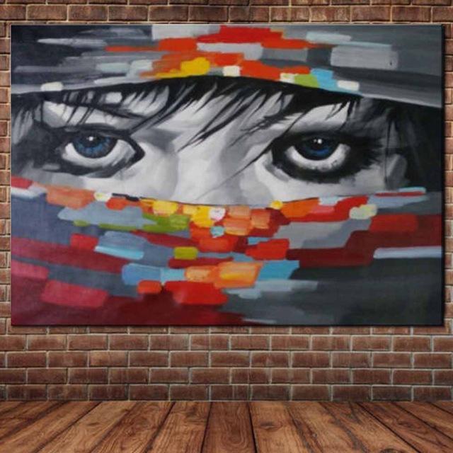 Large Hand Painted Abstract Oil Painting on Canvas Wall Picture (5 !) (hand painted)