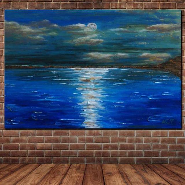 Large Hand Painted Abstract Oil Painting on Canvas Wall Picture (5 !) (hand painted)