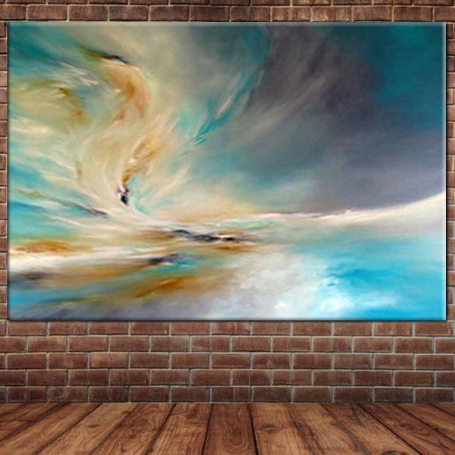 Large Hand Painted Abstract Oil Painting on Canvas Wall Picture (5 !) (hand painted)