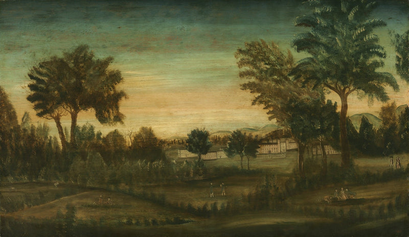 Serene Landscape at Dusk Oil Painting