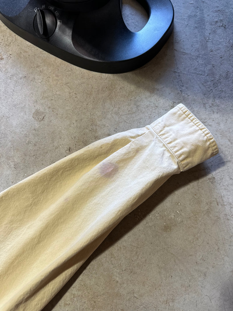 Vintage LL Bean Yellow Button Up Shirt (Large)