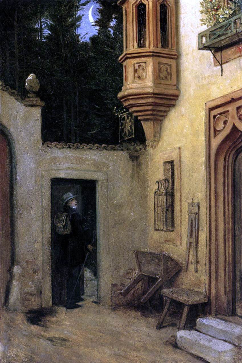 Farewell at Dawn by Moritz Von Schwind - Hand Painted Oil Painting