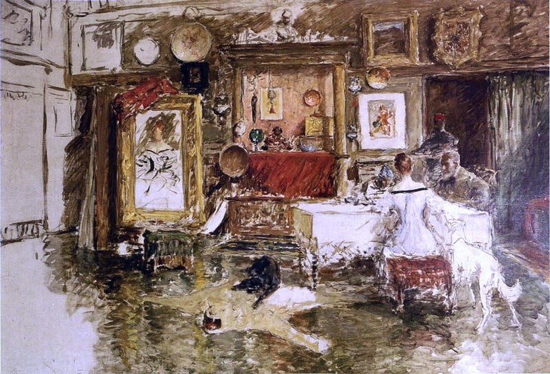 The Tenth Street Studio by William Merritt Chase - Hand Painted Oil Painting