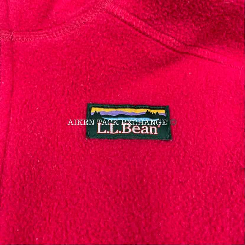 LL Bean Fleece Zip Up, Youth Large