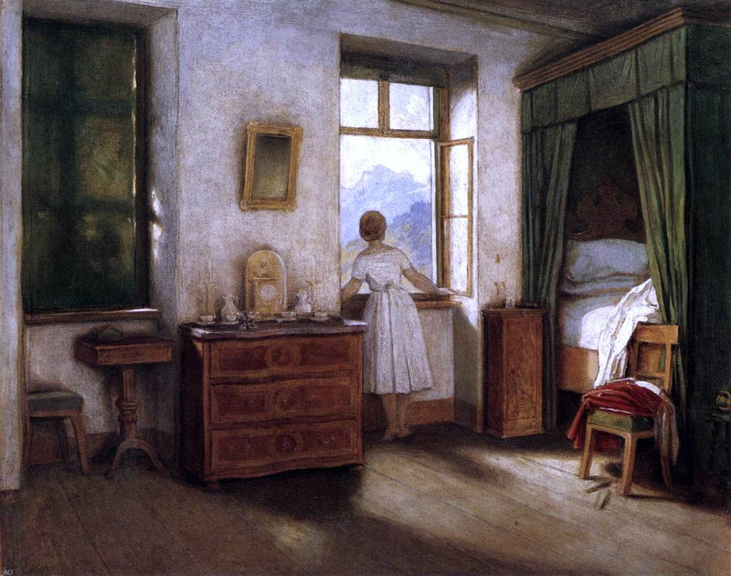 Early Morning by Moritz Von Schwind - Hand Painted Oil Painting