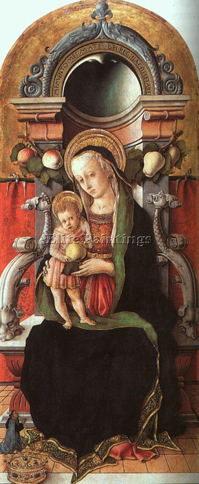 ITALIAN CRIVELLI CARLO ITALIAN APPROX 1430 1495 ARTIST PAINTING REPRODUCTION OIL