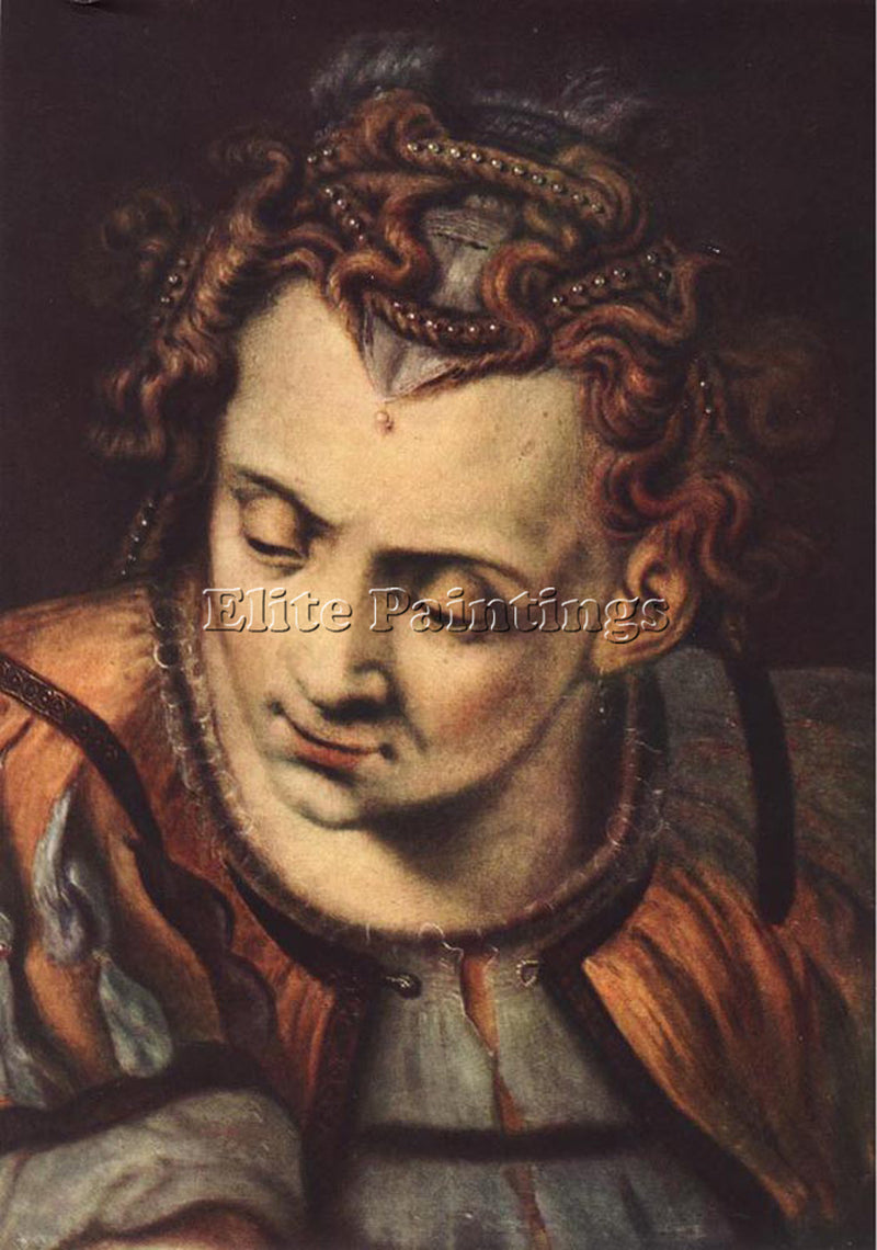 BELGIAN FLORIS FRANS HEAD OF A WOMAN ARTIST PAINTING REPRODUCTION HANDMADE OIL