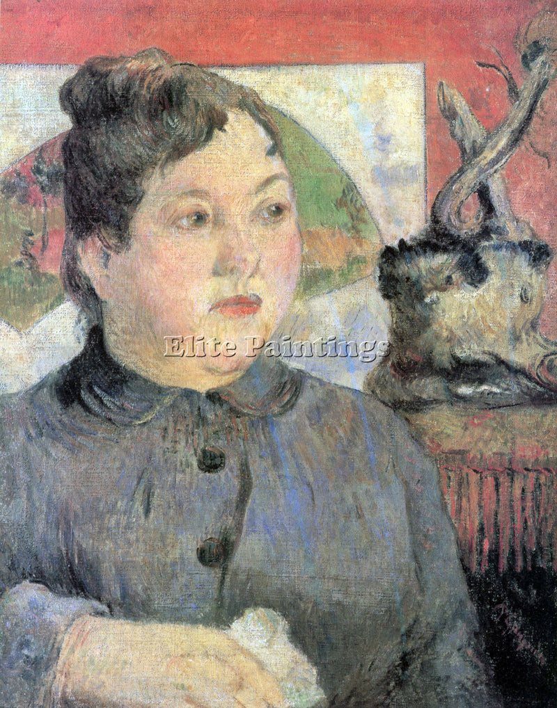 GAUGUIN MADAME KOHLER ARTIST PAINTING REPRODUCTION HANDMADE OIL CANVAS REPRO ART