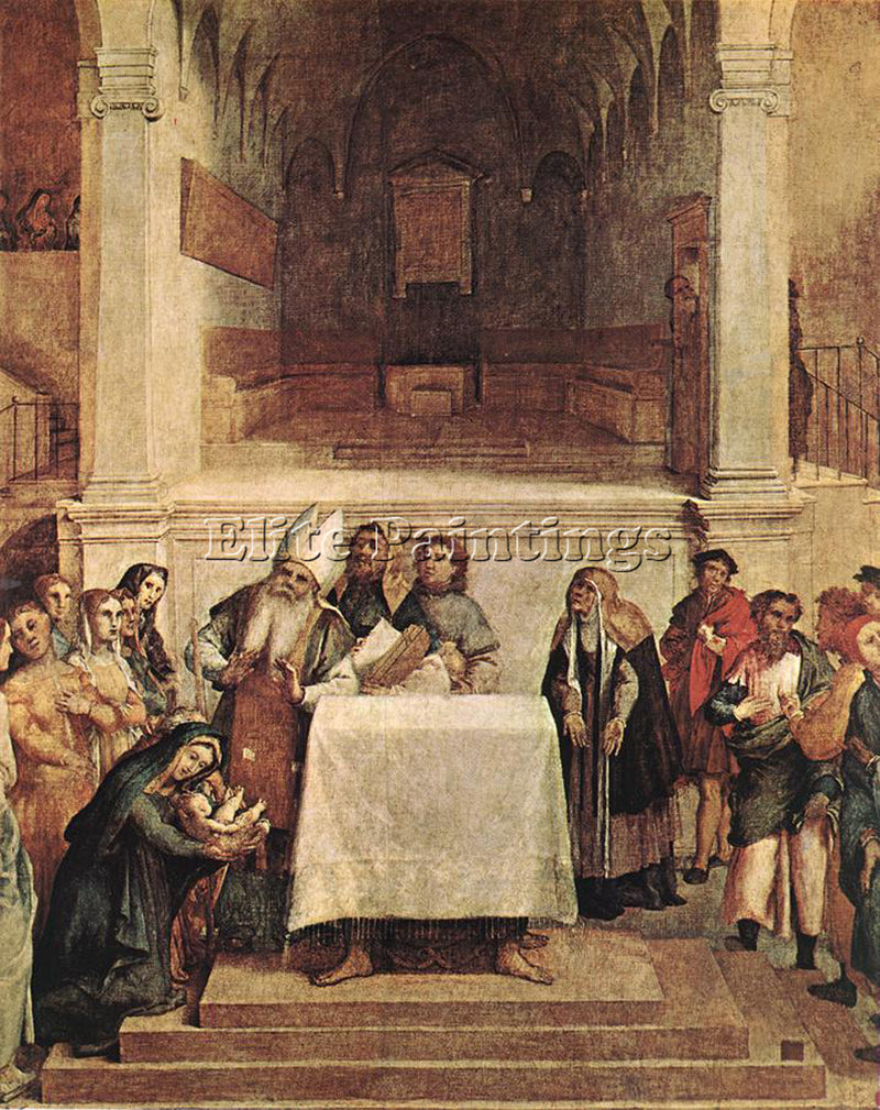 LORENZO LOTTO PRESENTATION ON THE TEMPLE 1554 5 ARTIST PAINTING REPRODUCTION OIL