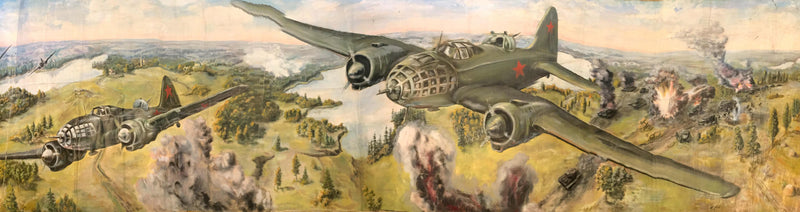 Oil painting Battlefields