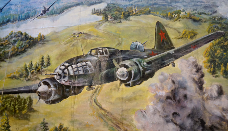 Oil painting Battlefields