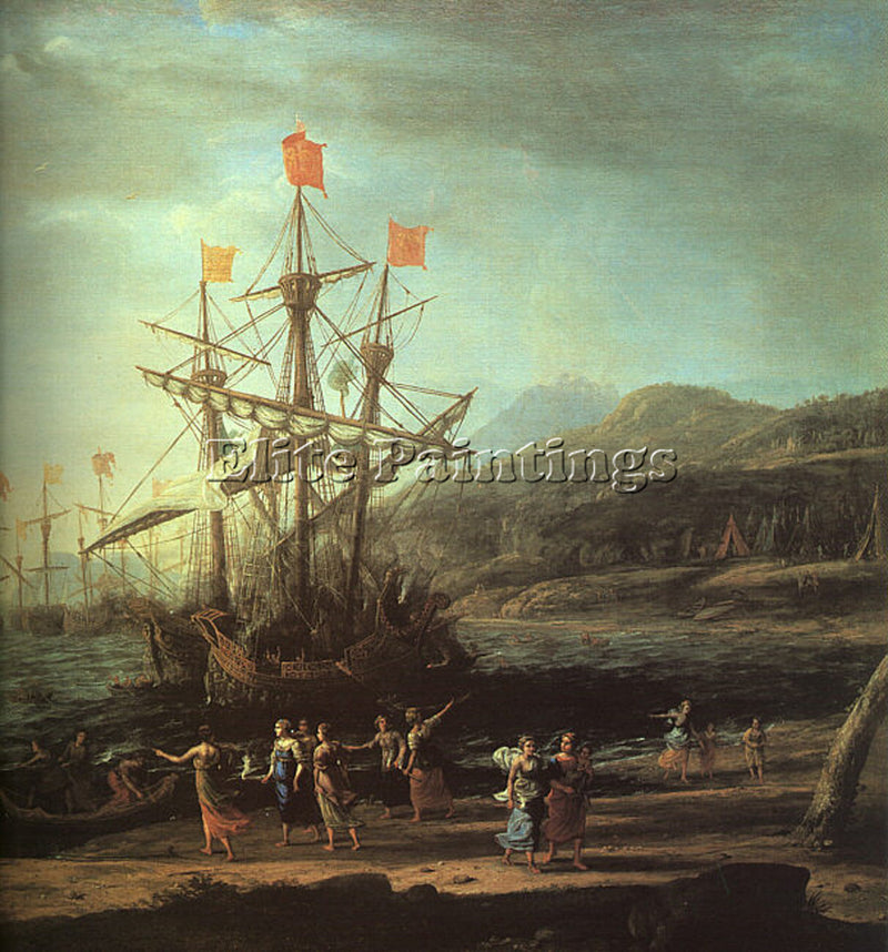 CLAUDE LORRAIN LORR6 ARTIST PAINTING REPRODUCTION HANDMADE OIL CANVAS REPRO WALL
