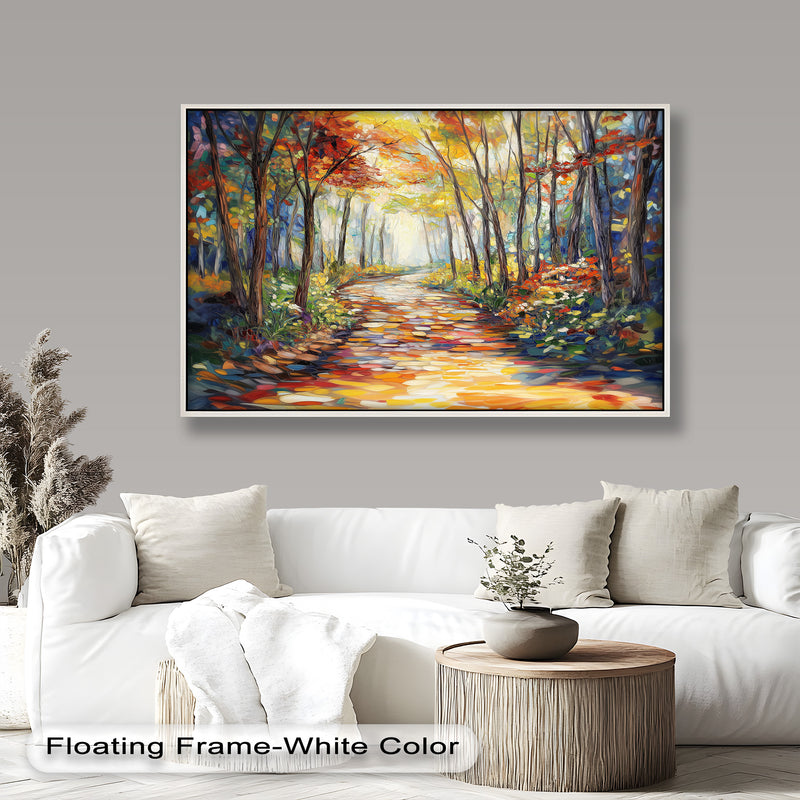Forest Road to Somewhere – Expressive Oil Painting