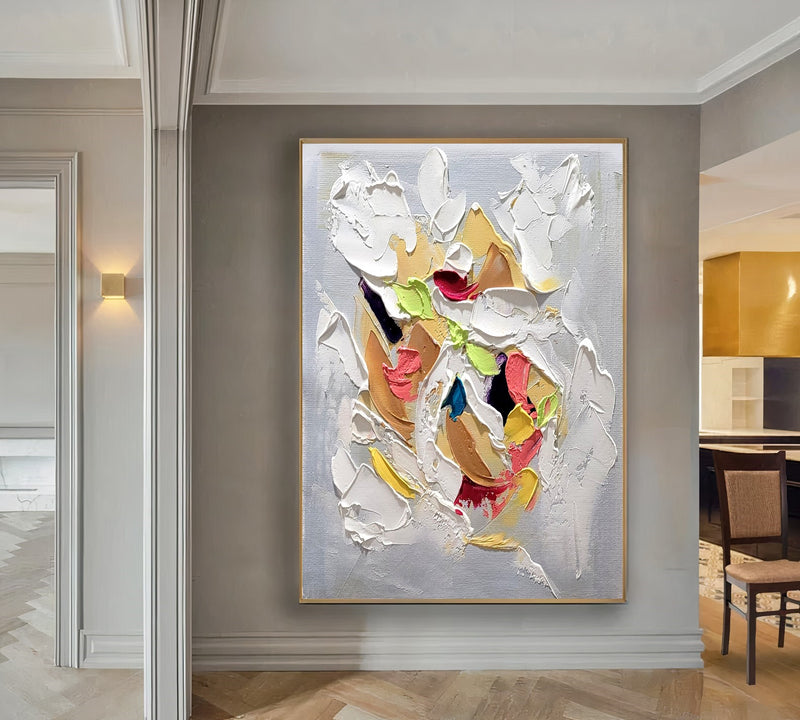 Modern Abstract Art for Living room, Impasto Oil Painting on Canvas