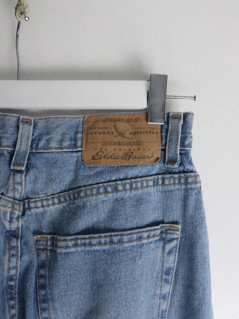 Vintage Eddie Bauer Pants Womens Tall 6 Blue Denim Jeans